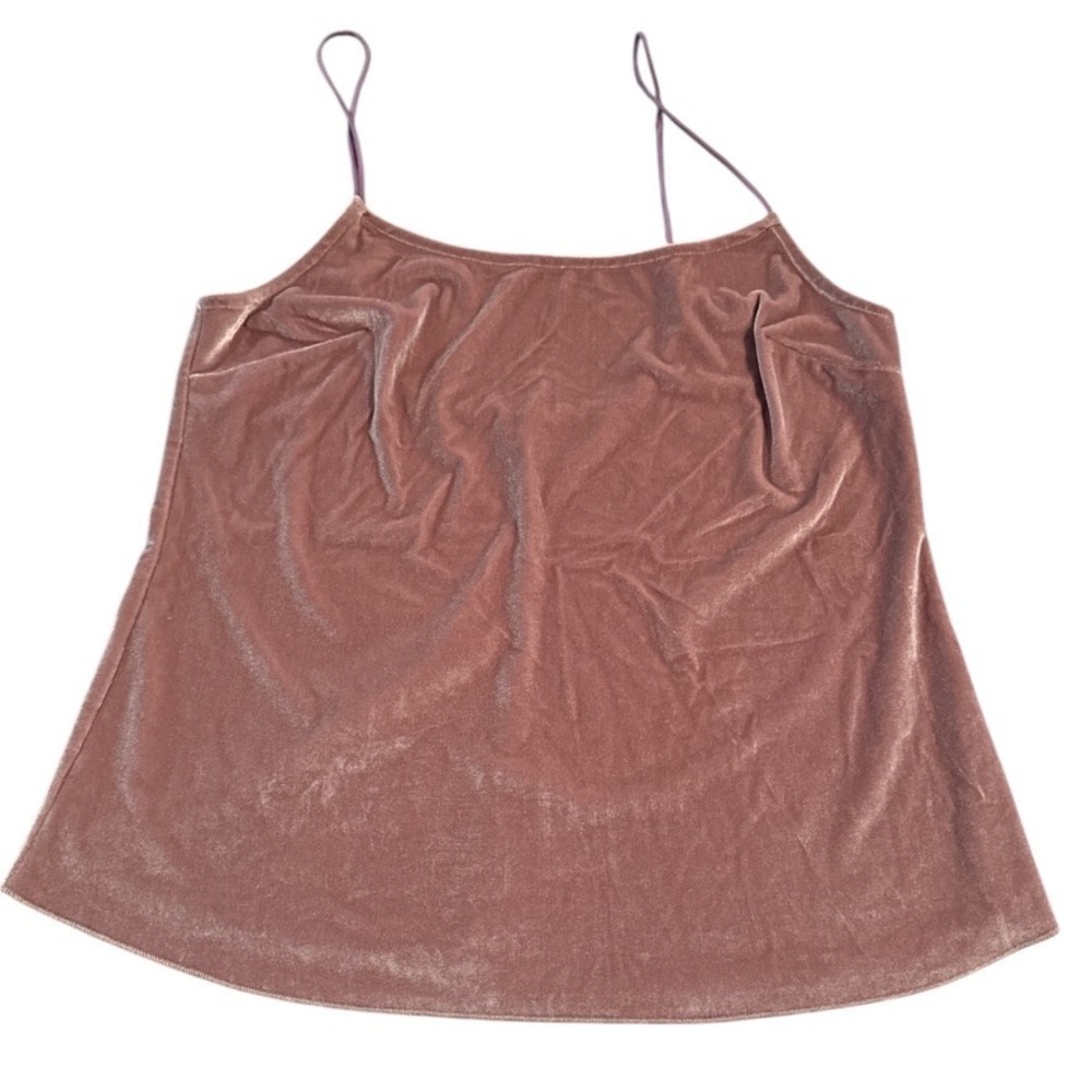 Free‎ People Intimately Velvet Cami Top Rose Boho M Glam Layering Y2K Style